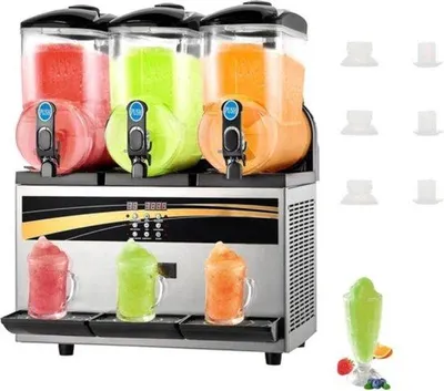 Obrázok produktu pre Stroj na výrobu slushu 3 x 15 l, 800 W, 220 V, 63 x 45 x 80 cm