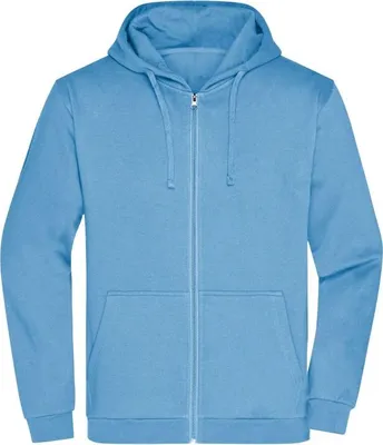 Produktbild von Klassische Sweatjacke mit Kapuze sky-blue, Gr. XL