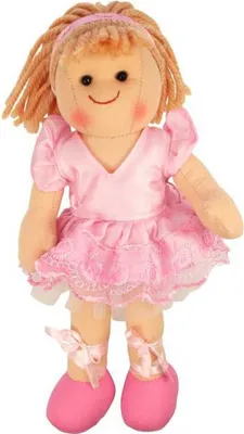 Image de Bigjigs Toys Poupée en tissu Lily 28 cm