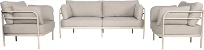 Produktbild von Zuiver Vista Gartenmöbel - Set mit Sofa und 2 Loungesesseln