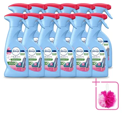 Zdjęcie produktu dla 12 sztuk sprayu do tkanin Febreze – zapach róży i goździków – 375 ml – zestaw ekonomiczny