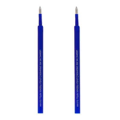 Produktbild von Legami Gelstift Lovely Friends- Ersatzminen,0.5mm, 2 Stk, Blau, Blau, Dünn, Kunststoff, 0,5 mm, 2 Stück(e), 3 mm