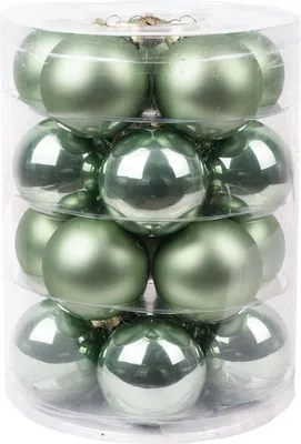 Produktbild von Weihnachtskugeln 20 Stk 6cm mild sage