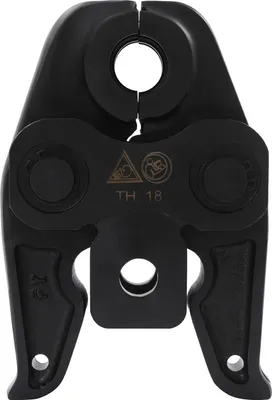 Produktbild von Pressbacke für Presszange - TH18 18 mm TH-Profil - Für Alu-Mehrschicht, PEX, PB Rohre - Präzises Verpressen - Schwarz