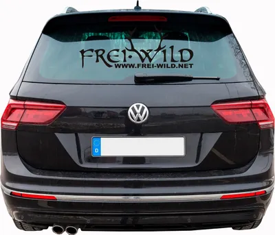 Produktbild von Frei.Wild Heckscheibenaufkleber Geweih schwarz 60x30cm, transparente Trägerfolie, auch für Fahrzeuglack