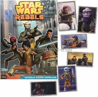 Produktbild von TOPPS - Star Wars Rebels Sticker - Komplettsatz+Leeralbum