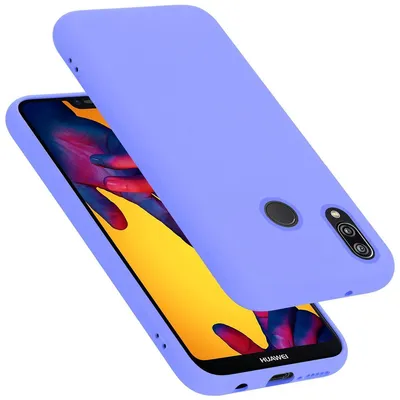 Produktbild von Cadorabo Schutzhülle für Huawei P20 LITE 2018 / NOVA 3E Hülle in Lila Handyhülle Case Cover TPU Etui
