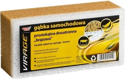 Zdjęcie produktu dla Gąbka Samochodowa Prostokątna Dwustronna Brązowa / Virage