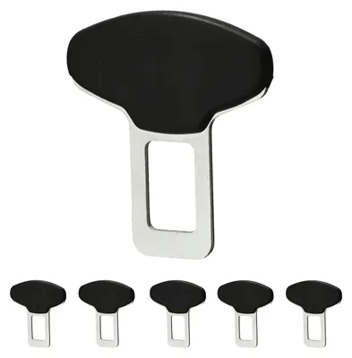 Produktbild von Universal Gurtalarm Stopper 6er Set TPR Eisen 5,5x0,7x6cm Gurtwarner Anschnallergeräusch deaktivieren Autozubehör Adapter