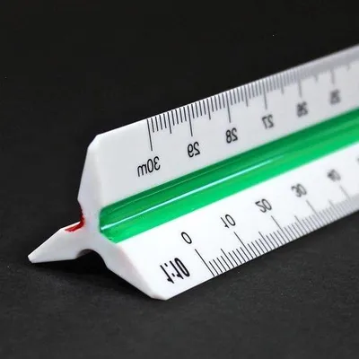 Produktbild von Kunststoffschaal 30 cm mit 6 Skalierungen