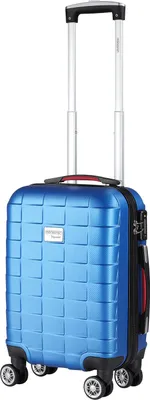 Immagine prodotto di Monzana Valigia Rigida Trolley M Lucchetto di Sicurezza TSA Ruote Gommate Girevoli Blu