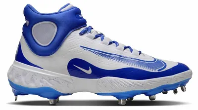 Produktbild von Nike Alpha Huarache Elite 4 Mid White Hyper Royal - EU 43