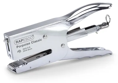 Immagine prodotto di Rapesco R81000A3 Porpoise Classic Graffatrice manuale, capacità 45 fogli, cromata