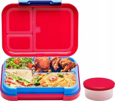 Image de LUCHBOX POUR ENFANTS Boîte à goûter avec compartiments rose Boîte pour enfants
