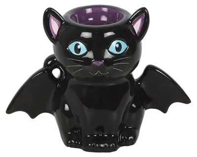 Produktbild von Süße Gothic Fledermauskatze als Duftöl & Wachs Halter