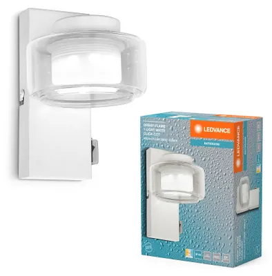 Immagine prodotto di LEDVANCE ORBIS Flame lampada da parete e soffitto con LED, bianco, 5,5W, 350lm, 3000/4000K, temperatura colore regolabile tramite interruttore a parete (bianco freddo e bianco caldo), protezione IP44 contro corpi estranei e spruzzi d'acqua