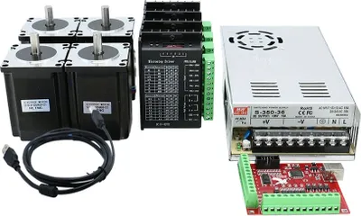 Obrázek produktu pro Sada HLTNC CNC, krokový motor Nema 23, ovladač, 4kit 57HS82, DM542