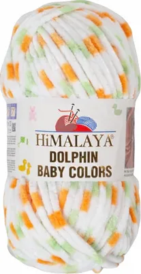Produktbild von Strickfein Himalaya Dolphin Baby Colors Bulky Chenille Garn Wolle strickgarn 100 gr 80401