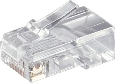 Produktbild von Goobay RJ45 Westernstecker für Rundkabel, 8 polig - zum Crimpen an Telefonrundkabel, ungeschirmt