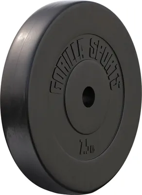 Produktbild von GORILLA SPORTS® Hantelscheiben - 7,5kg Gewichte, 30mm Bohrung, aus Kunststoff - Gewichtsscheiben, Hantelscheiben-Set, Hanteln