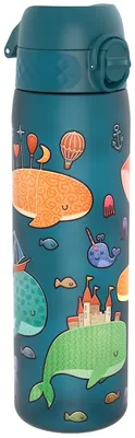 Produktbild von Ion8 Kinder Trinkflasche 500 ml Wale Blau BPA-frei