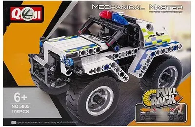 Zdjęcie produktu dla Klocki konstrukcyjne auto Policja białe