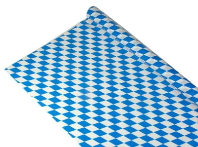 Zdjęcie produktu dla Papstar Tischdecke aus Folie 20 m x 1 m Bayrisch Blau