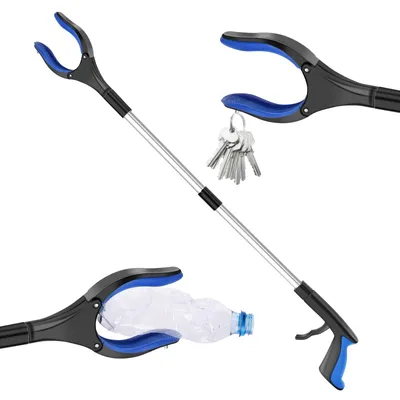 Imagen del producto de Pinza plegable con imán, de 82 cm de longitud, ideal para personas mayores y para la recogida de residuos