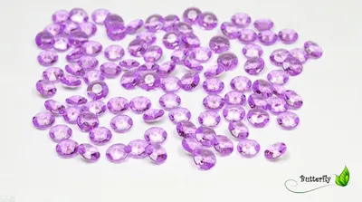 Produktbild von 100 Dekosteine Diamanten 12mm, Farbe:lila / purpur 465