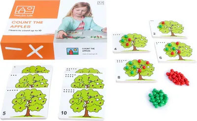 Immagine prodotto di Giocattoli per la vita Gioco dei numeri Conta le mele