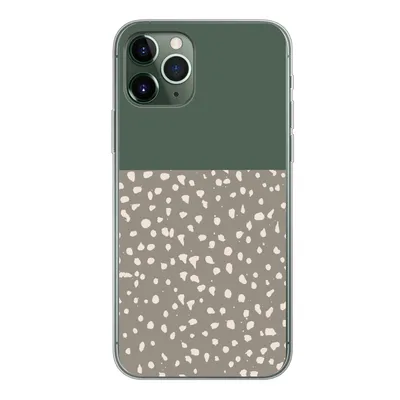 Produktbild von MuchoWow® Handyhülle Schutzhülle Hülle für iPhone 11 Pro Polka dot - Grün - Muster Silikon Softcase Handy Hülle - Handy
