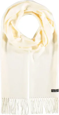 Imagen del producto de FRAAS bufanda Cashmink® Scarf with Fringe Cream-White blanco