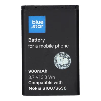 Productafbeelding van Accu geschikt voor Nokia 3100/3650/6230/3110 CLASSIC, 900m/Ah, Li-Ion, BLUE STAR