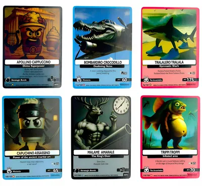 Produktbild von Brainrot Skifidol Italian 6x Booster Packs – 60 Collectible TCG Cards