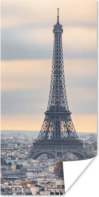 Produktbild von MuchoWow® Poster Eiffelturm - Paris - Himmel 80x160 cm - Kinderzimmer