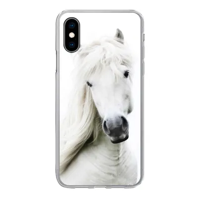 Produktbild von MuchoWow® Handyhülle Schutzhülle Hülle für iPhone X Pferde - Nutztiere - Mähnen Silikon Softcase Handy Hülle - Handyhülle