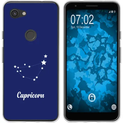 Produktbild von PhoneNatic Case kompatibel mit Google Pixel 3a XL Silikon-Hülle SternzeichenCapricornus M7