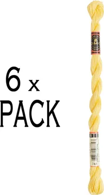 Zdjęcie produktu dla 6x DMC Trimming Yarn grubość 8, 25 m, 115ar/8-744