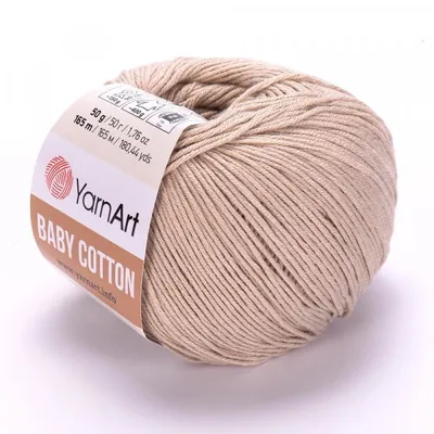 Obrázek produktu pro YarnArt Baby Bavlna příze 50 g / 165 m - barva 403 nude - bavlněná příze pro děti