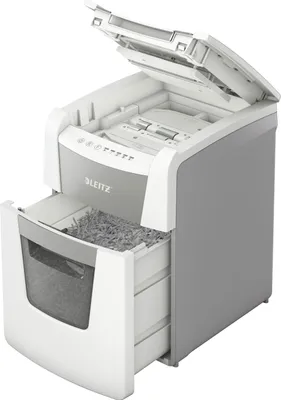 Produktbild von Leitz 80120000 Aktenvernichter Mikrogeschnittene Zerkleinerung 55 dB 22 cm Grau, Weiß