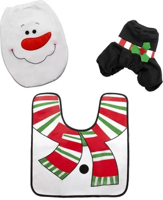 Produktbild von Toilettenstuhldekoration, Schneemann