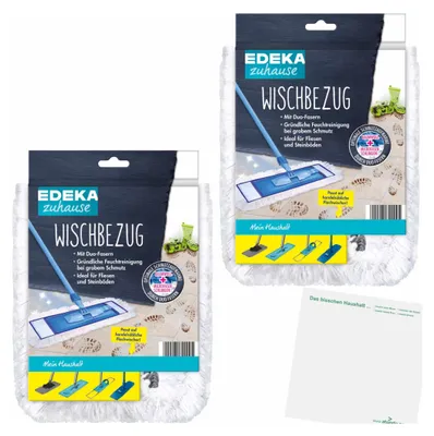 Produktbild von EDEKA Wischbezug Duo-Faser/Baumwolle 2er Pack + usy Block