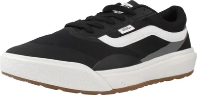 A black Vans Ultrarange MTE shoe is shown from a side angle on a white background.