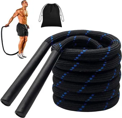 Produktbild von Famanu Springseil 12 kg für Muskeltraining - für Erwachsene - Fitness und Körpertraining
