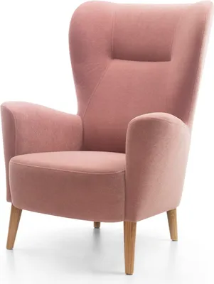 Produktbild von FURNLUX Sessel Next Pink Und Eiche 71cm / Hauptfarbe: Rosa / Abmessungen: 71 x 110 x 93 cm