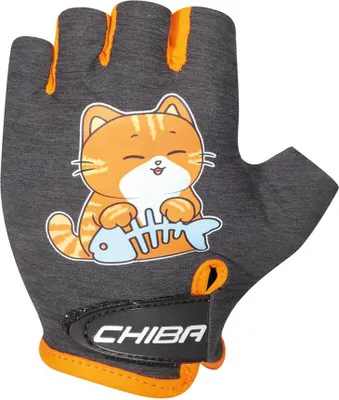 Immagine prodotto di CHIBA Cool Kids - Guanti da bici per bambini, taglia XS, motivo "Cat", guanti leggeri con buona presa.