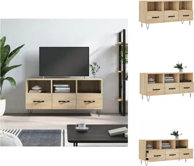 Image de vidaXL Armoire TV Chêne Sonoma 102x36x50 cm Bois composite - Meuble TV