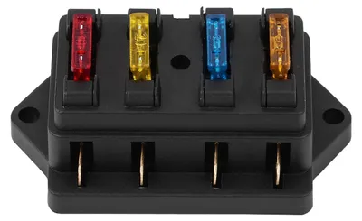 Sicherungshalter für Flachsicherungen, 12-24V, 40A, mit 5x Sicherungen