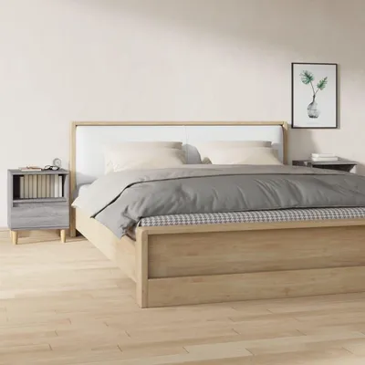Obrázok produktu pre vidaXL Nočné stolíky 2 ks. Sivá Sonoma 40x35x50 cm