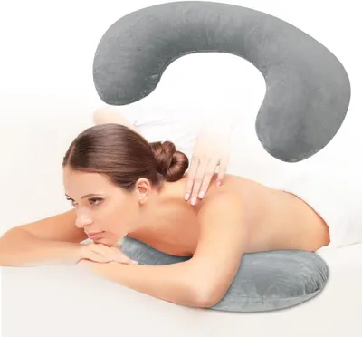 Productafbeelding van Borstkussen voor massagetafel, kussen voor borstondersteuning tijdens het slapen, wigvormig kussen voor mensen die op hun buik slapen, ondersteunend borstkussen